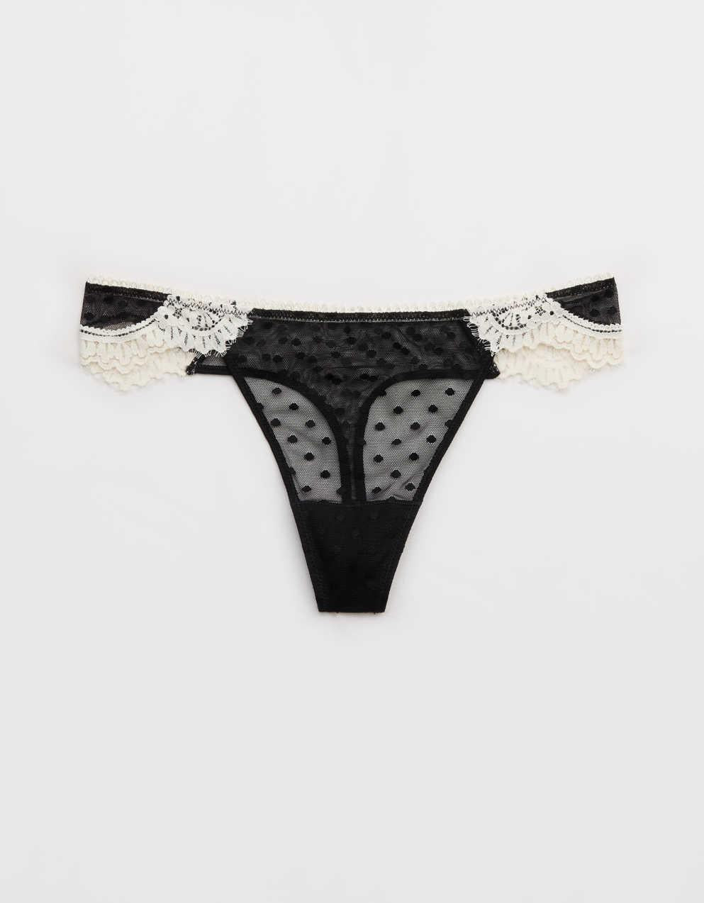 Show Off Sheer Happiness Lace Thong Underwear