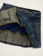 AE Super Low-Rise Pleated Micro Mini Skirt