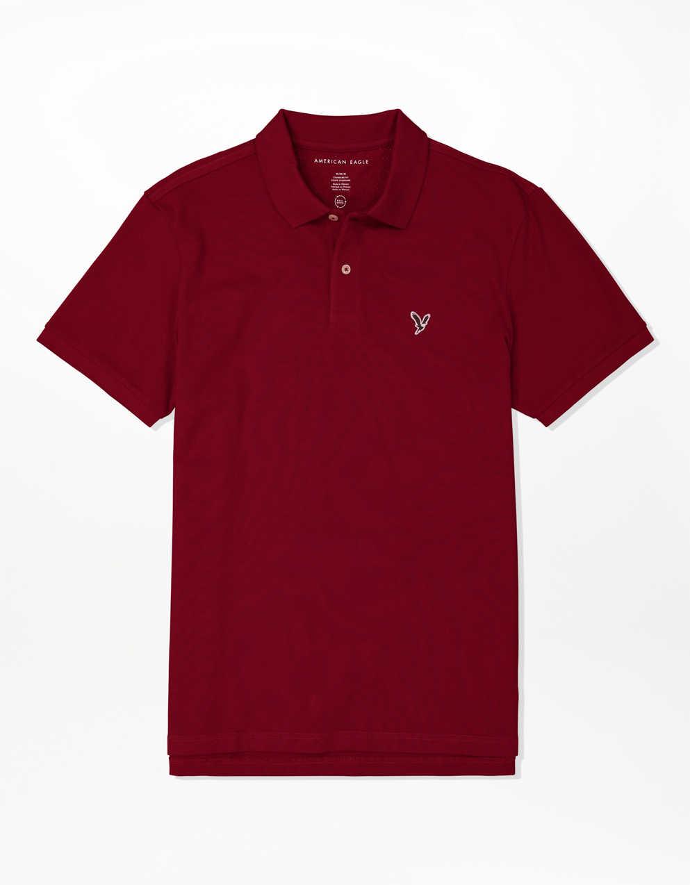 AE Standard Fit Flex Pique Polo Shirt