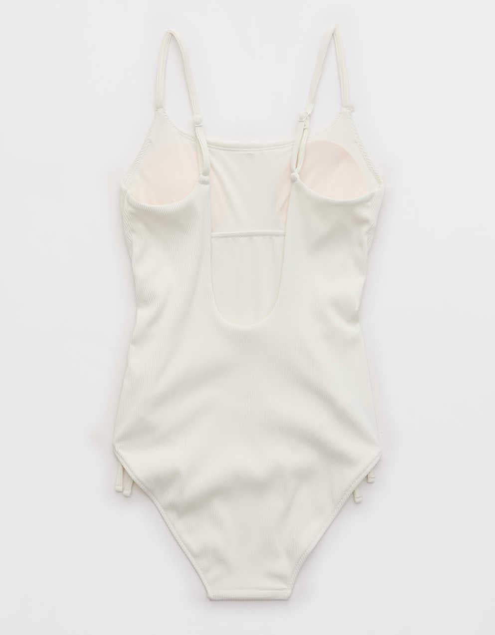Aerie 羅紋長袖連身泳衣