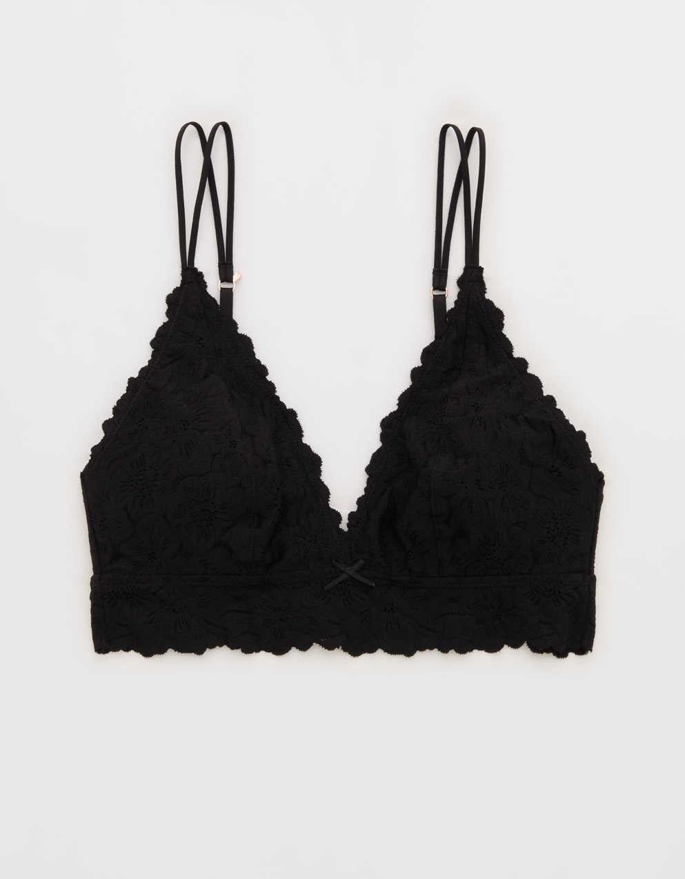 Show Off Rosey Lace Padded Plunge Bralette