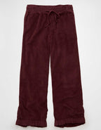 AE Stretch Corduroy Low-Rise Baggy Wide-Leg Pant