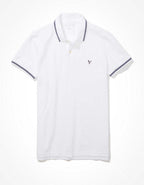 AE 修身 Tipped Flex Pique Polo襯衫