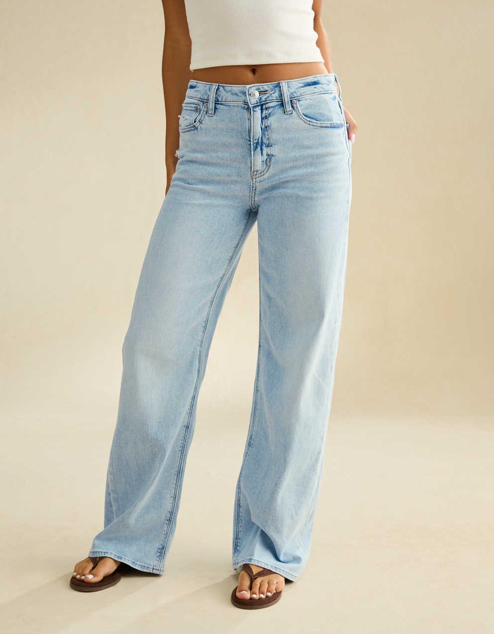 AE Super High-Waisted Baggy Wide-Leg Jean