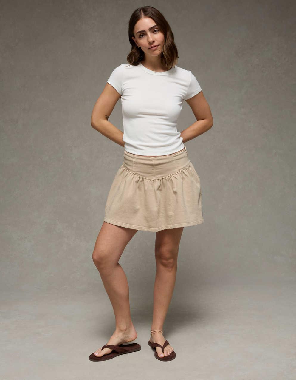 AE High-Waisted Dipped-Waist Mini Skort