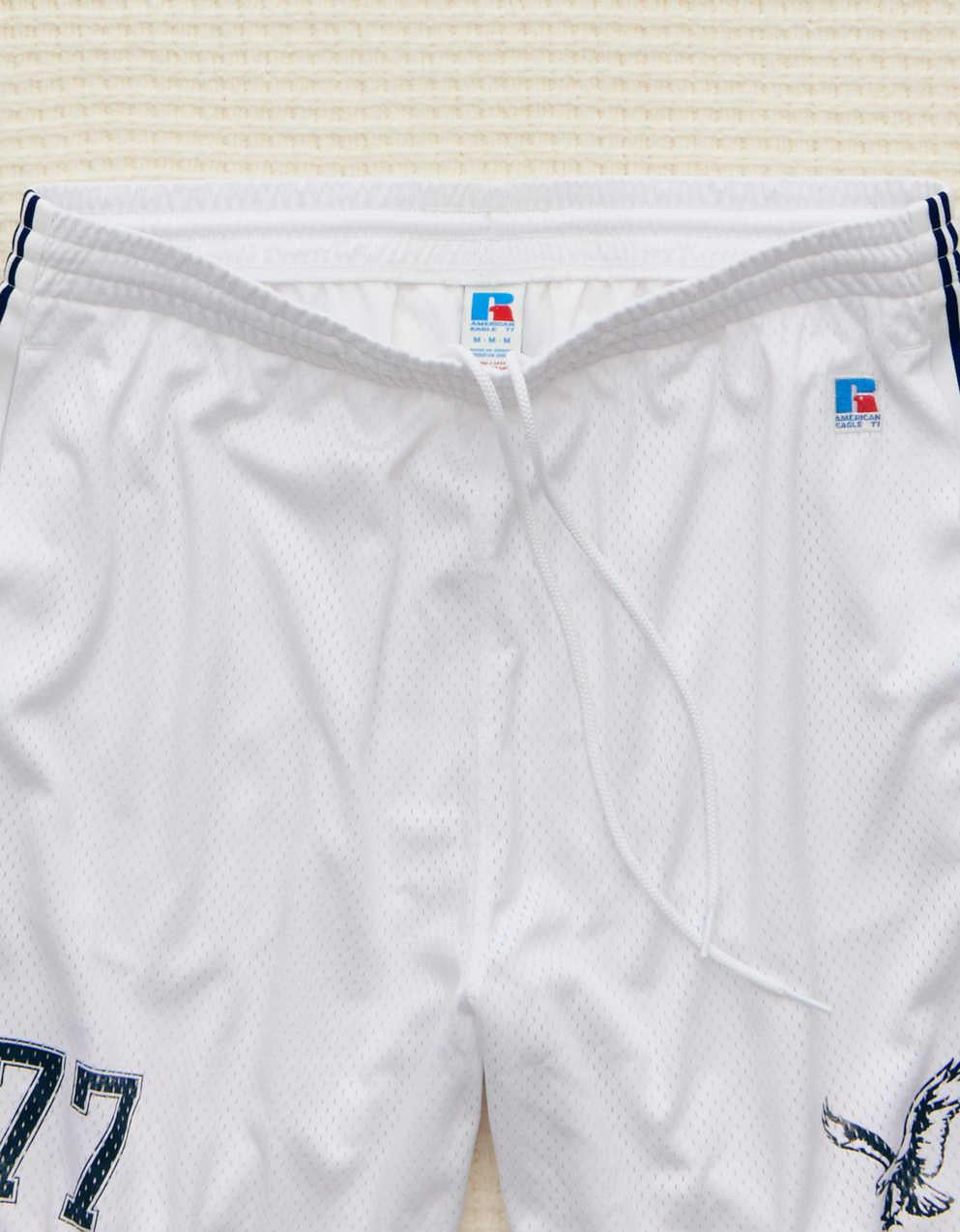AE x Russell Athletic網眼 7 吋短褲