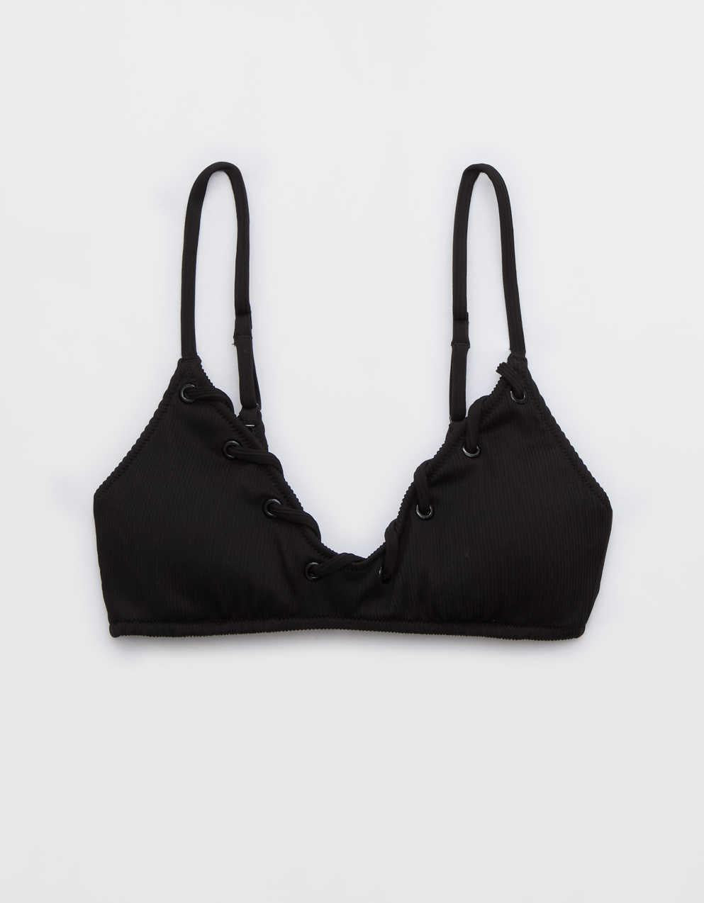 Aerie Ribbed Voop Bikini Top