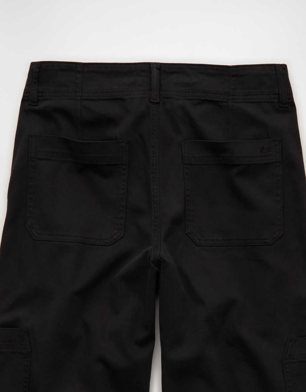 AE Stretch Super High-Waisted Wide-Leg Cargo Pant