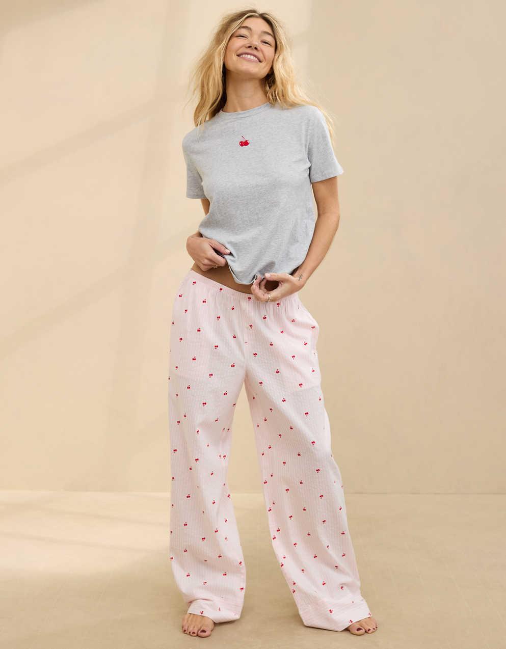 Aerie Off-Duty Seersucker 休閒家居長褲