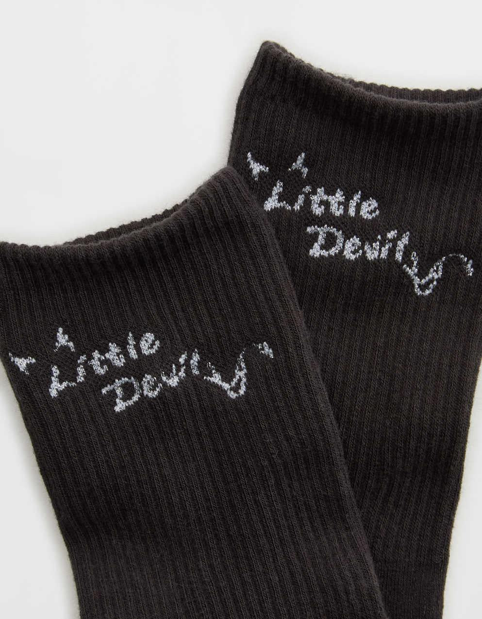 Aerie 羅紋棉質中筒襪