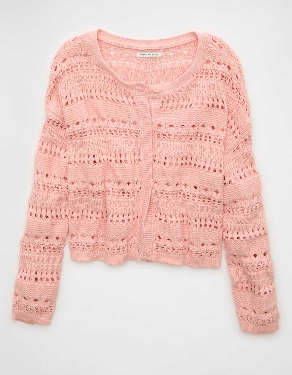 AE Open Stitch Cardigan