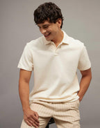 AE Standard Fit Johnny Collar Knit Polo Shirt