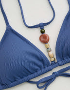 Aerie Pique String Triangle Bikini Top