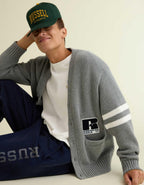 AE x Russell Athletic大學開襟毛衣