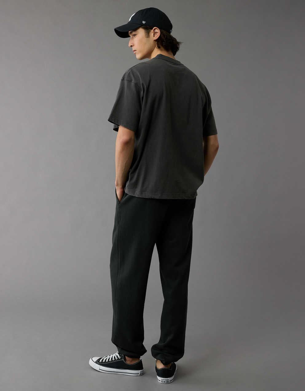 AE Boxy Fit Sueded Jersey T-Shirt