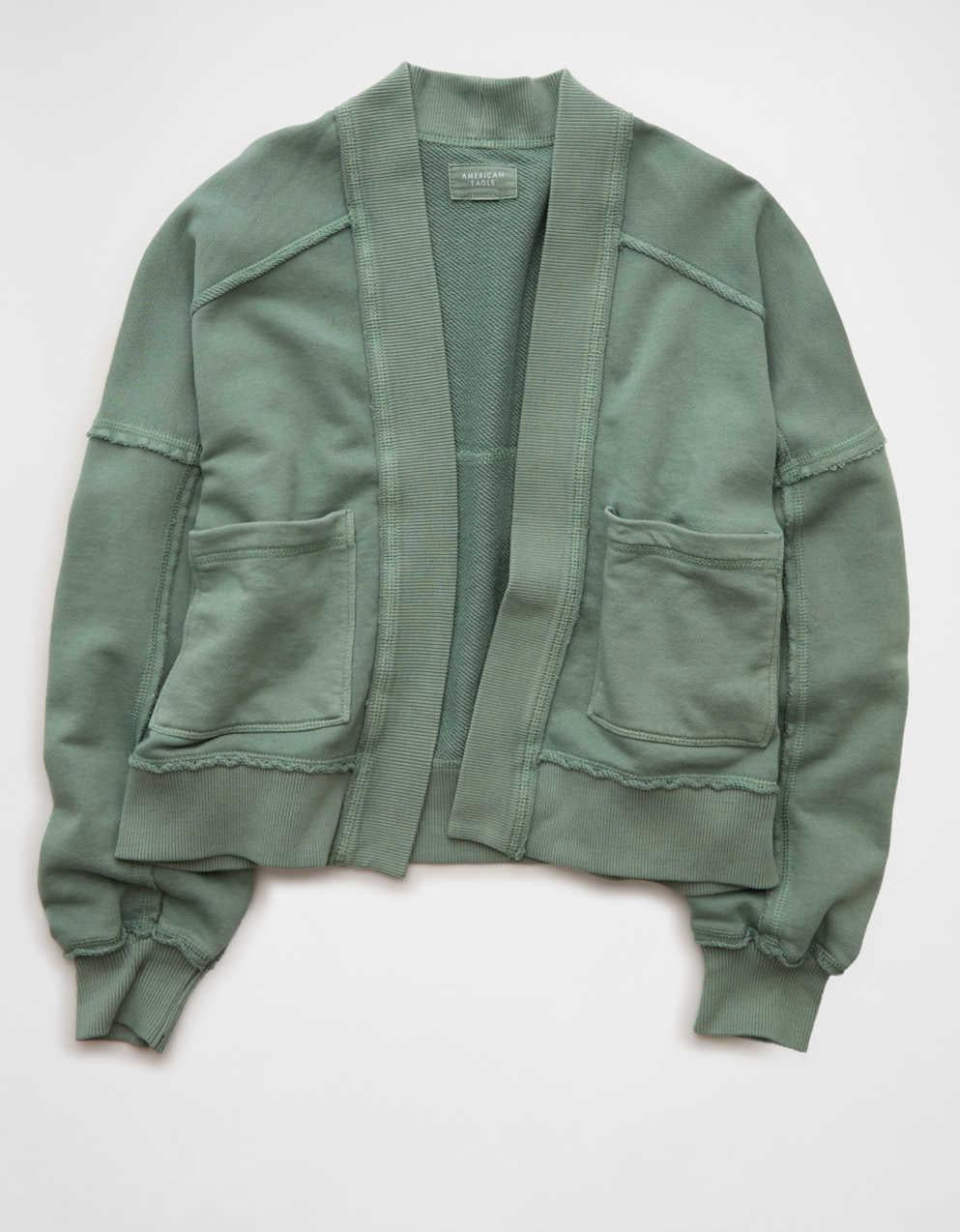 AE 週六羊毛開襟針織外套