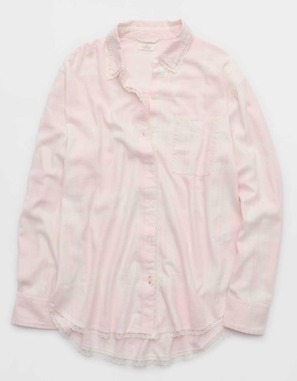 Aerie法蘭絨睡衣襯衫