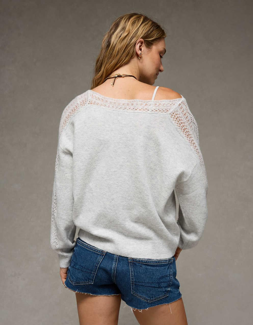 AE Whoa So Soft 蕾絲冷衫
