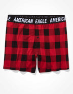 AEO Plaid Ultra Soft Boxer Short