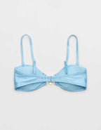 Aerie Floral Clasp Bandeau Bikini Top