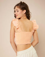 Aerie Cropped Seersucker Tank Top
