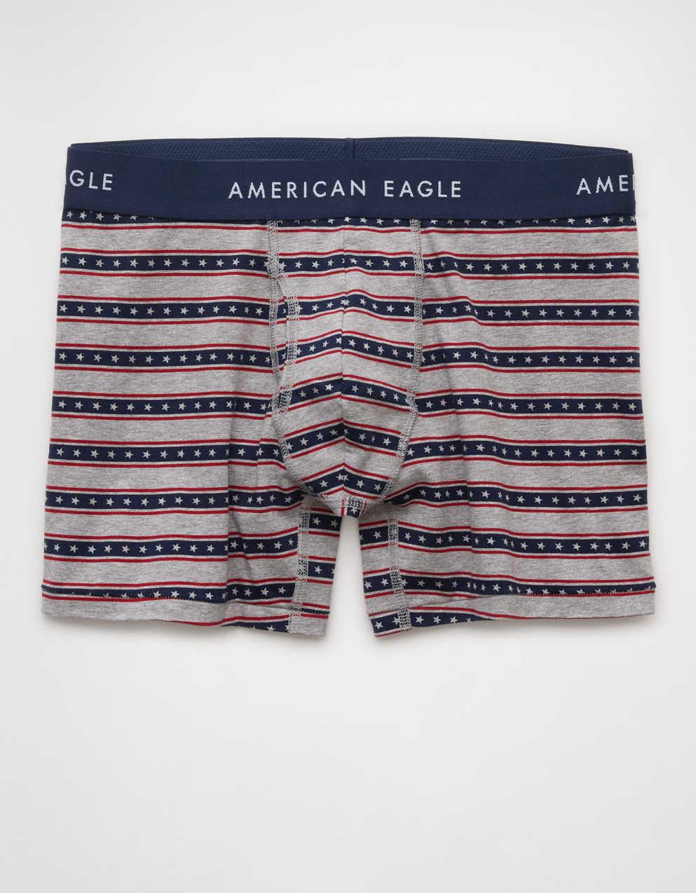 AEO 男士美國圖案 4.5"經典平腳內褲