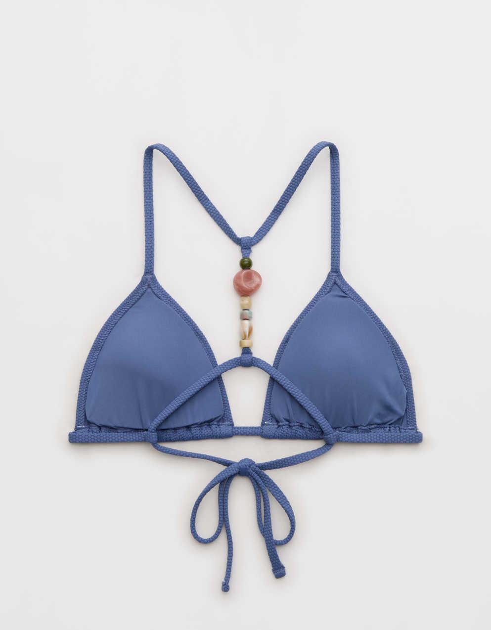 Aerie Pique String Triangle Bikini Top