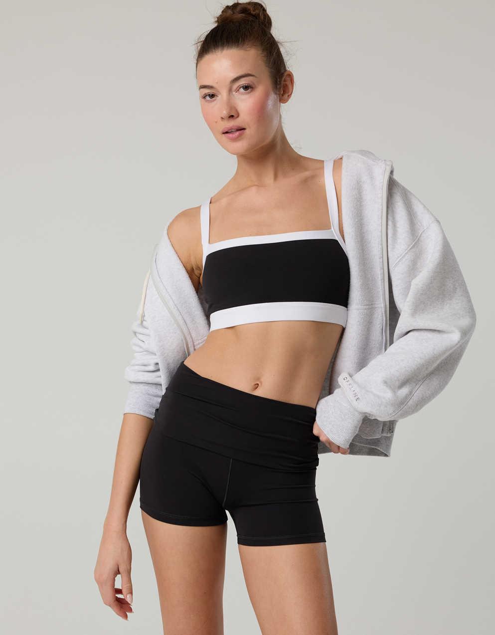 OFFLINE Aerie Real Me XTRA 折疊式 3 吋單車短褲