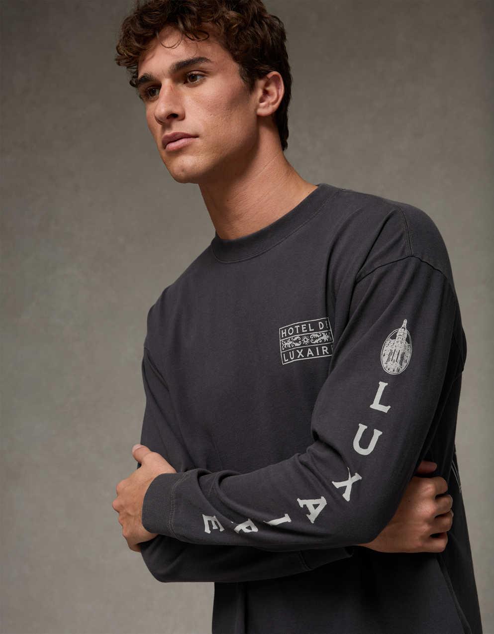 AE Boxy Long Sleeve Graphic T-Shirt