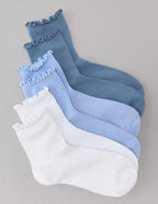 AE Ruffle Trim Boyfriend Socks 3-Pack