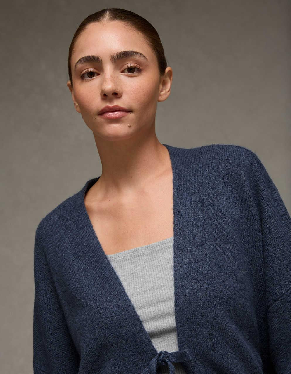 AE Whoa So Soft Tie-Front Cardigan