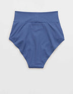 Aerie Pique High Waisted Full Coverage Bikini Bottom