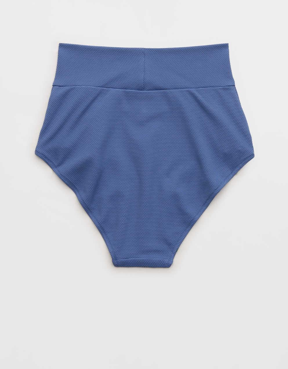 Aerie Pique High Waisted Full Coverage Bikini Bottom