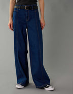 AE Dreamy Drape 低腰超寬腿牛仔褲