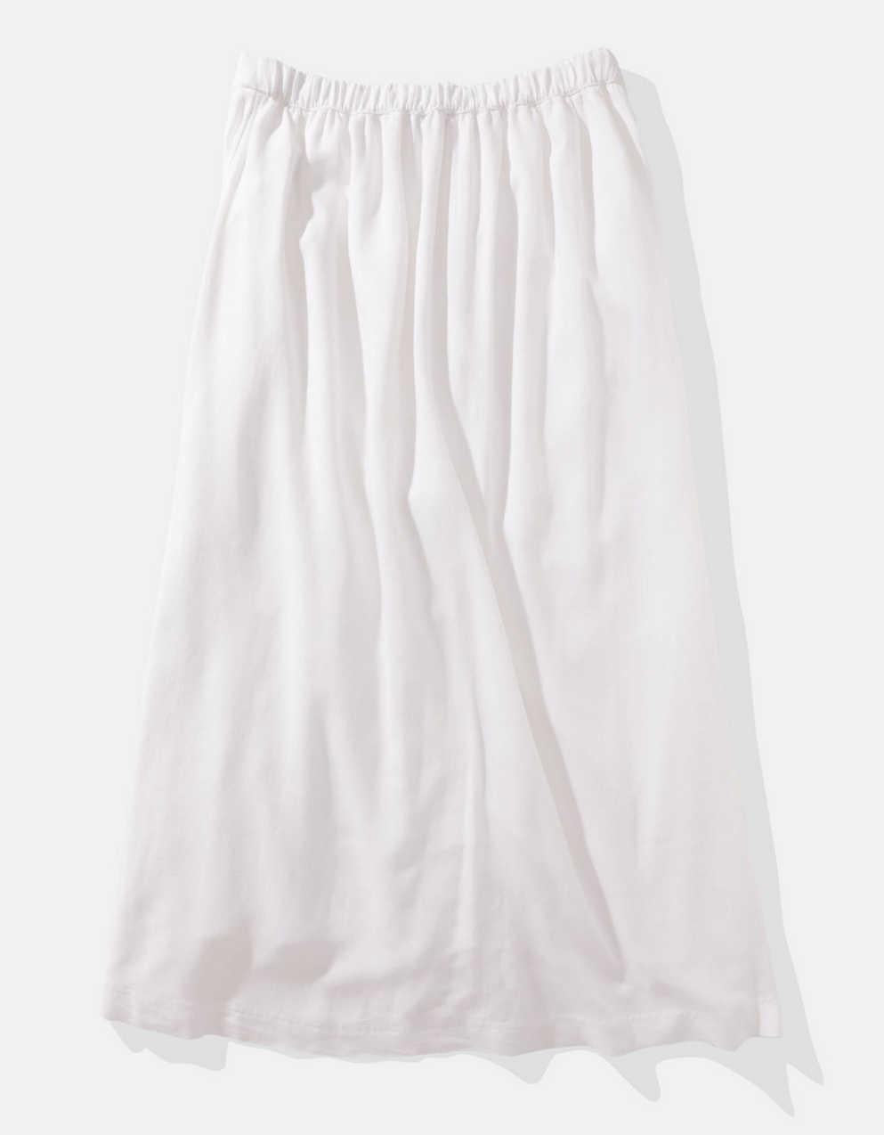 AE Button Front Midi Skirt