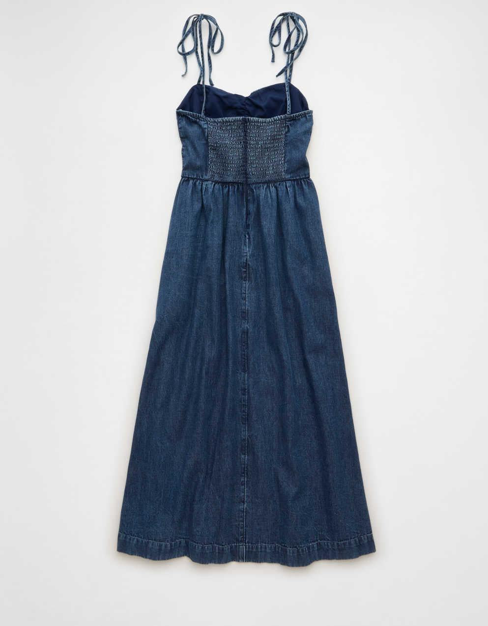 AE Sweetheart Tie-Strap Midi Dress