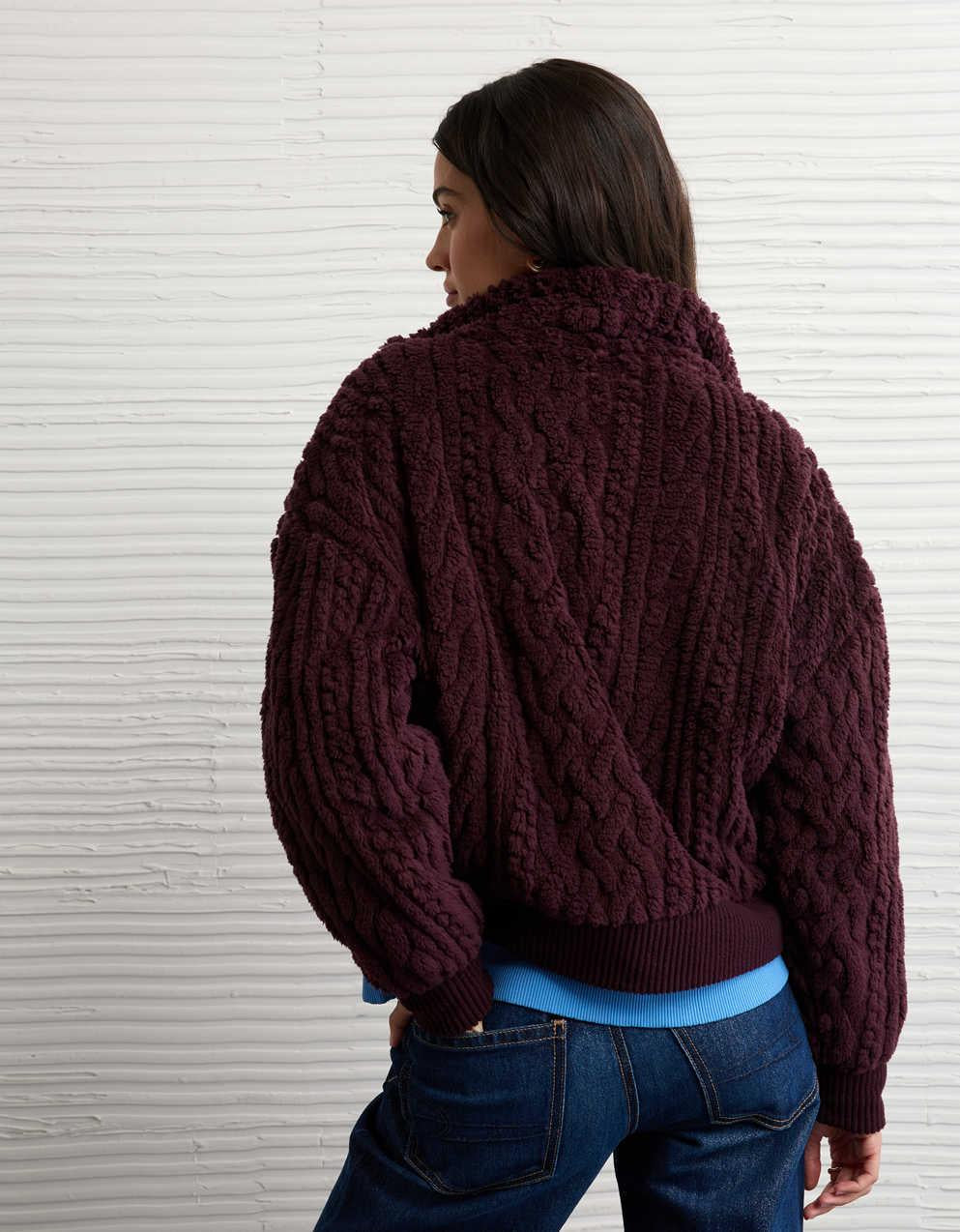AE Cable Sherpa全拉鍊運動衫