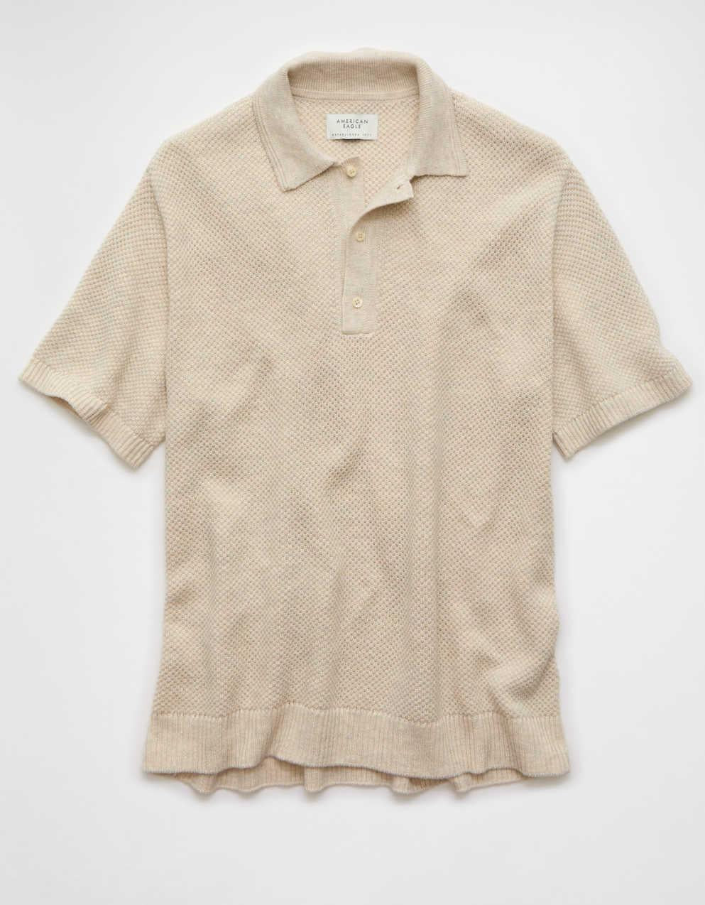 AE 珠地布針織 Polo 衫