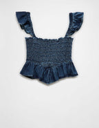 AE Bella Smocked Crop Top