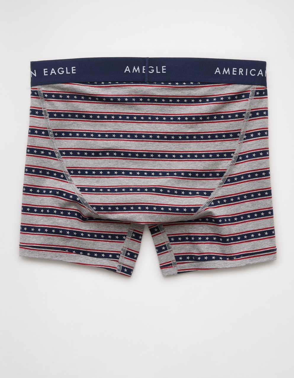 AEO 男士美國圖案 4.5"經典平腳內褲