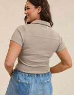 Aerie 短版Polo T 恤