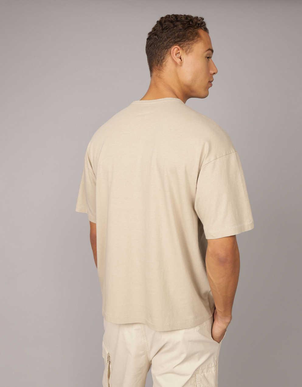 AE Boxy Linen-Blend T-Shirt