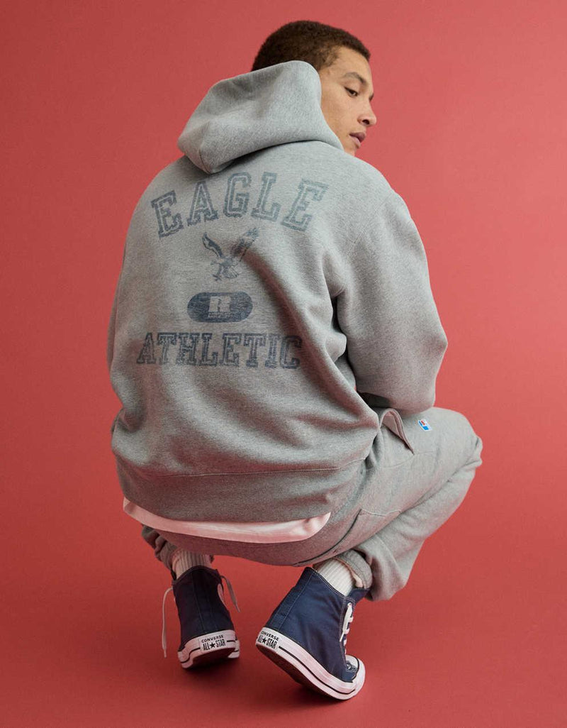 AE x Russell Athletic連帽衫