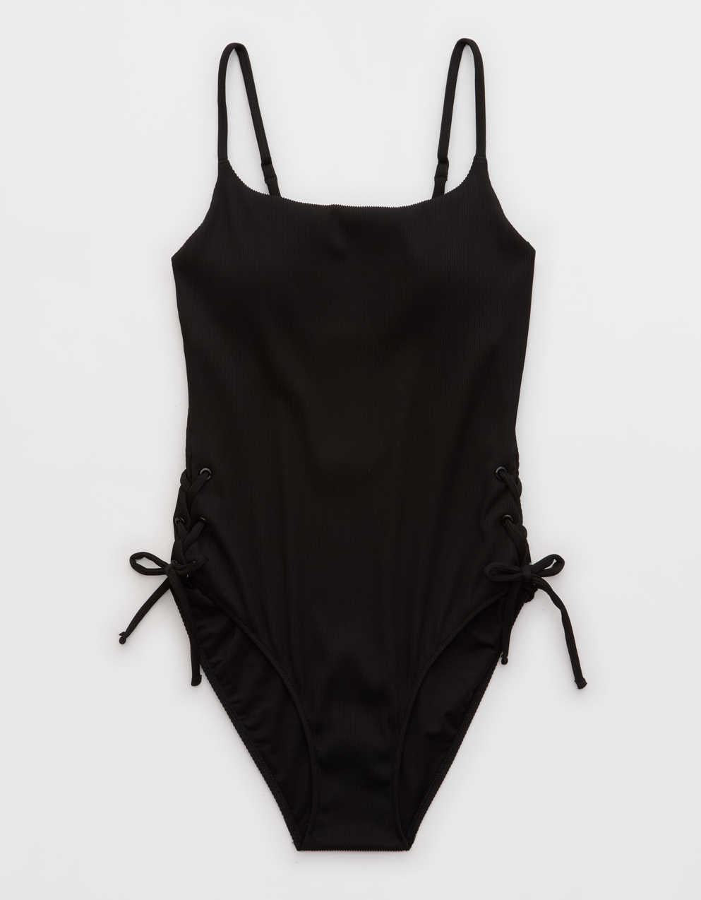 Aerie 羅紋長袖連身泳衣