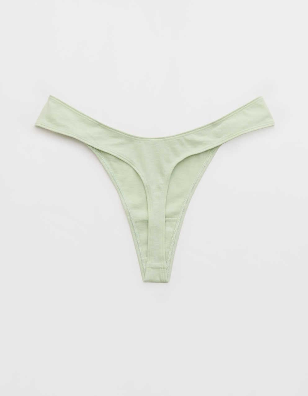 Superchill Cotton Ruched Thong Underwear