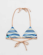 Aerie Reversible Metallic Binding Halter Triangle Bikini Top