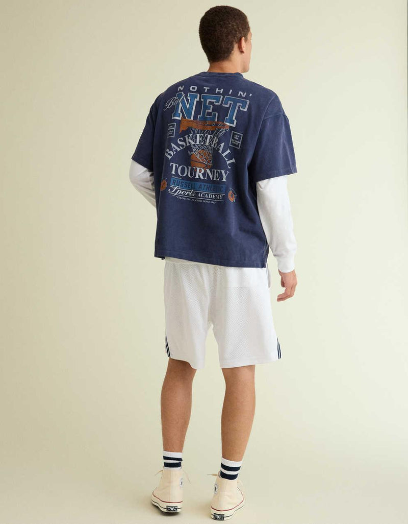 AE x Russell Athletic重量籃球圖案 T 恤