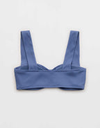 Aerie Ruched Wide Strap Bandeau Bikini Top