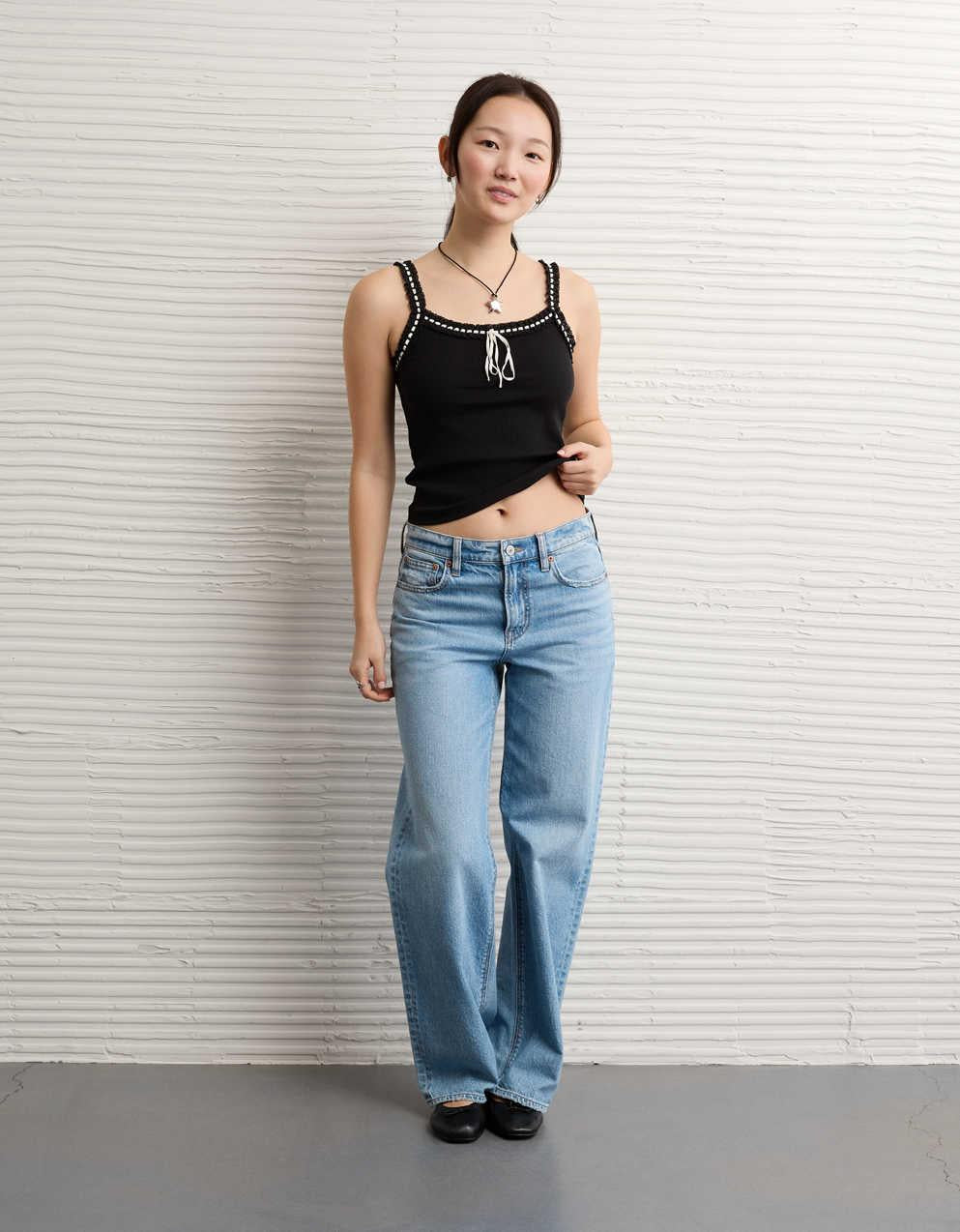 AE 蕾絲前綁帶吊帶背心