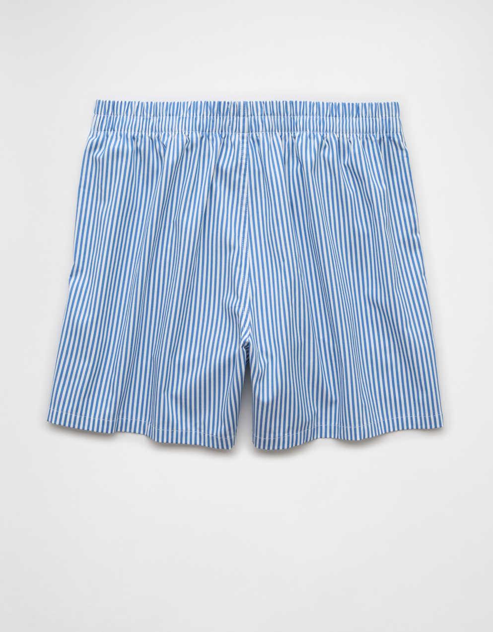 AEO Men's Striped Poplin Pocket Boxer Short
